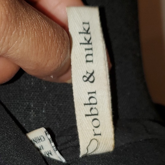 💚Robbi & Nikki Dark Blue Blazer with Black Lapel - Picture 5 of 5